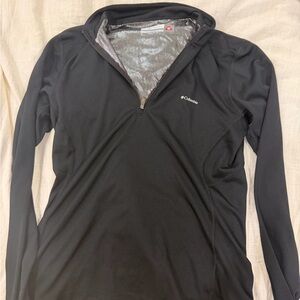 Columbia Black Omni Heat Active Quarter-Zip Jacket